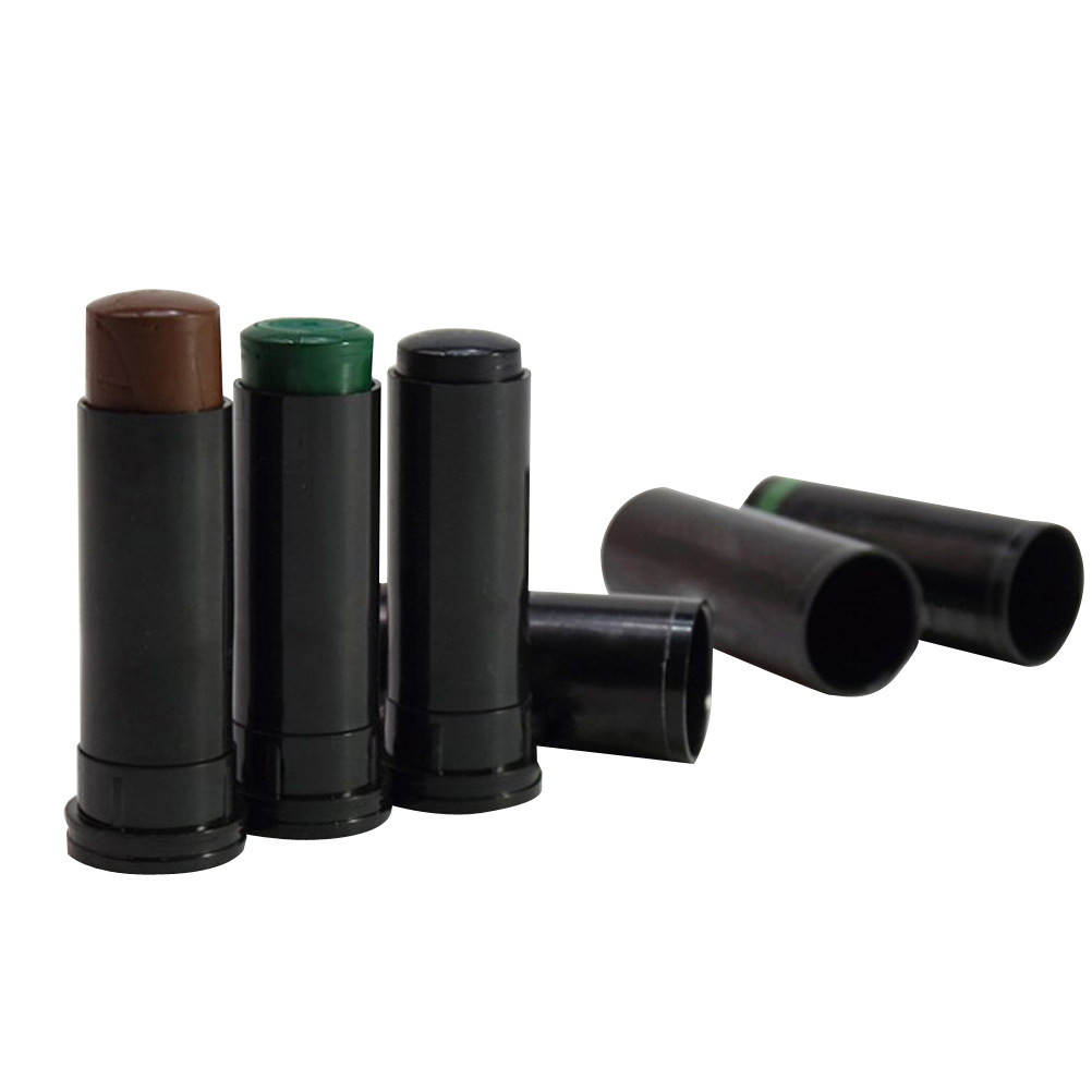 Camo Face Paint - 3本セットのミリタリー風フェイスペイント、迷彩柄のペイントスティック。汗や雨に強く、肌に優しい素材を使用。狩猟用具として最適。