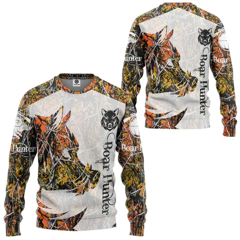 Wildman Hunting & Outdoor Linton'S Corner Silver Lakes - 迷彩狩猟動物イノシシメンズ Tシャツ 3D プリントスポーツ長袖 Tシャツトップカジュアルメンズ Tシャツプルオーバートップス
