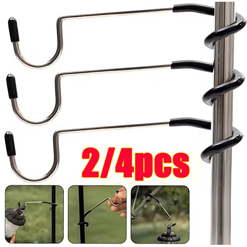 ステンレス鋼ライトスタンドホルダーフックポータブルテントポー - Hunting Camp Outdoor Supplies のレビューと価格