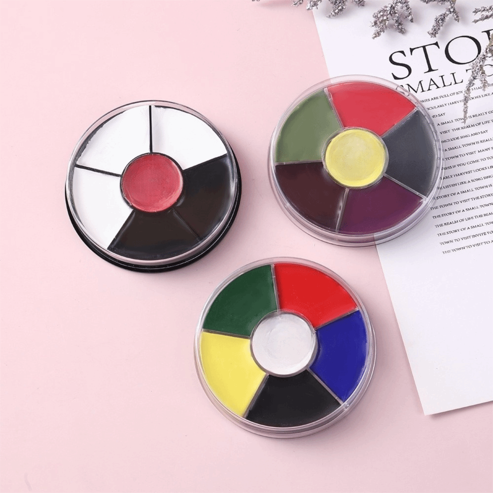 メイクアップキット 6色 フェイスペイントパレット 水で溶け - Camo Face Paint のレビューと価格