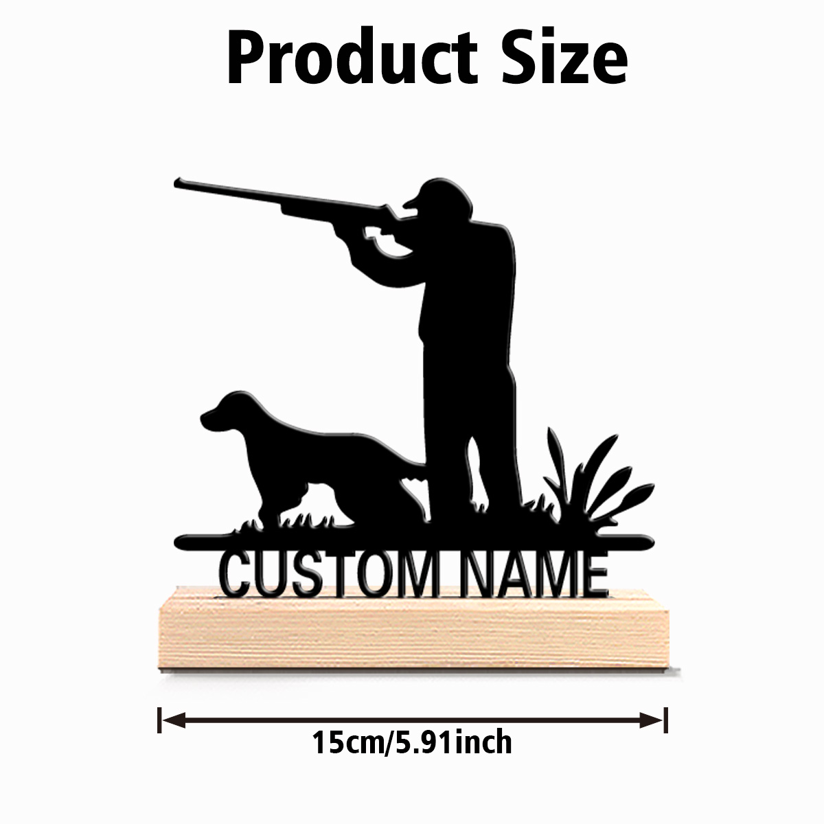 1個入り ファッションパーソナライズカスタムハンターと狩猟犬 - Hunting Outdoor Christmas Decorations のレビューと価格