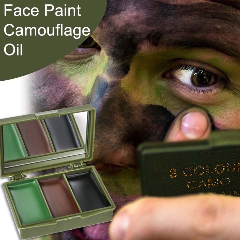三色迷彩フェイスペイント戦術アウトドア Cs フィールド装備 - Camo Face Paint のレビューと価格