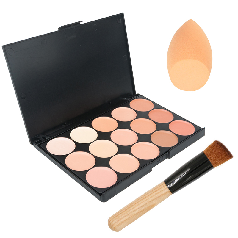 15 色フェイスコンシーラー迷彩クリーム輪郭パレットマキラー - Camo Face Paint のレビューと価格