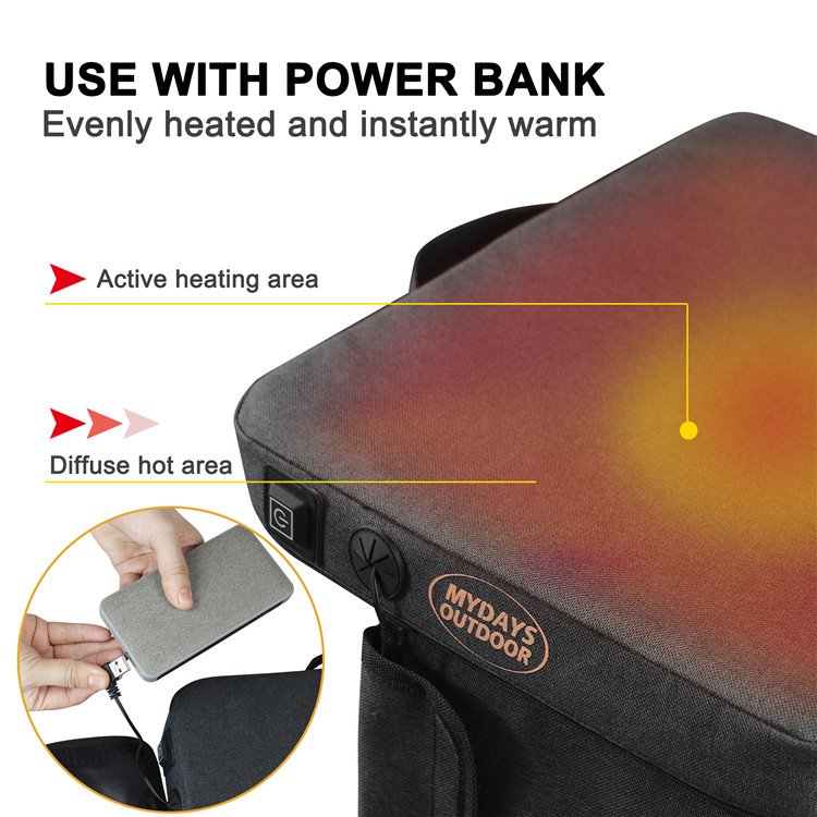 ポータブル防水USB屋外加熱シートクッションパッドマット、キ - Hunting Outdoor Mat のレビューと価格