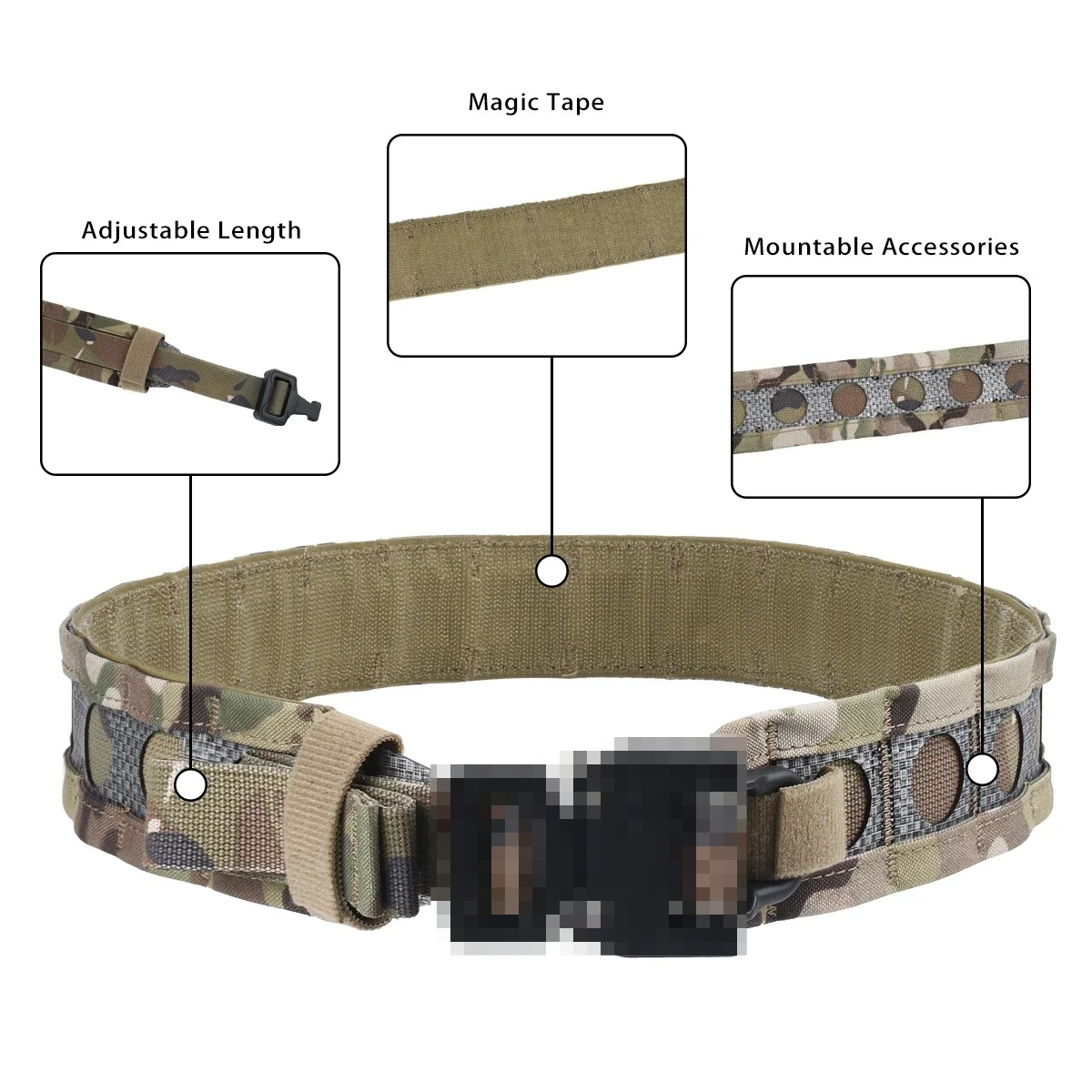 タクティカルウエストベルト バイソンベルト 2層構造 クイッ - Hunting Outdoor Store のレビューと価格
