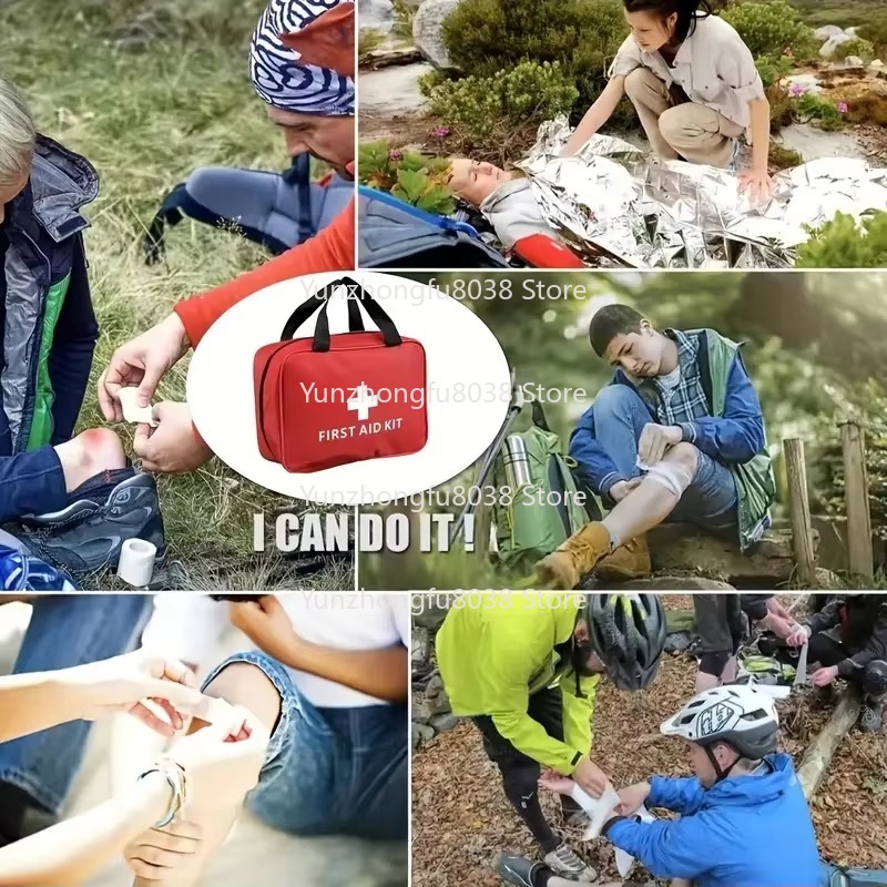 ポータブル手動式救急箱 家庭用 車用 仕事用 キャンプ用 狩 - Hunting Camp Outdoor Supplies のレビューと価格