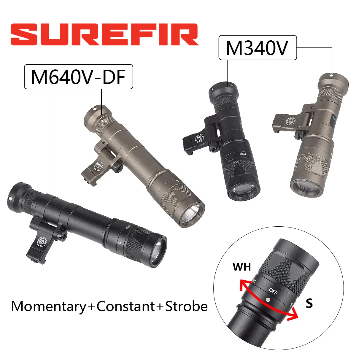 Surefir M600 M340 DF M640 SF 懐 - Hunting Outdoor Store のレビューと価格