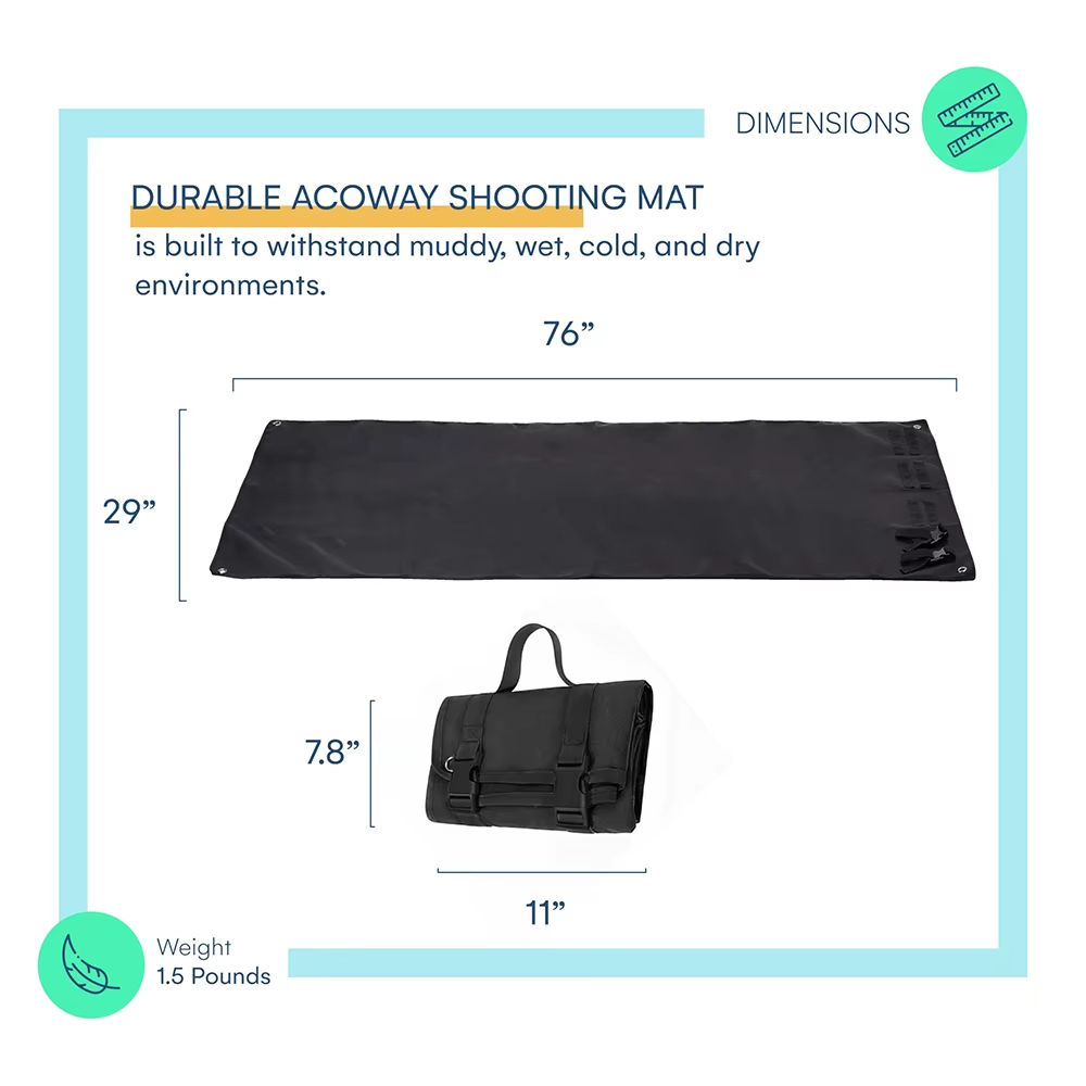 エアソフトロールアップ射撃マット、射撃場用ライフルハンティン - Hunting Outdoor Mat のレビューと価格